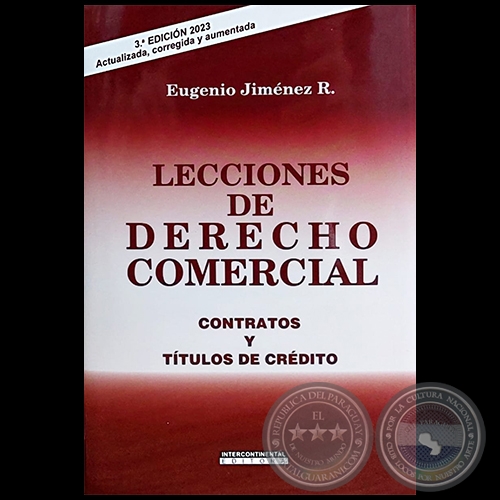 LECCIONES DE DERECHO COMERCIAL - 3ª EDICIÓN - Autor: EUGENIO JIMÉNEZ ROLÓN - Año 2023